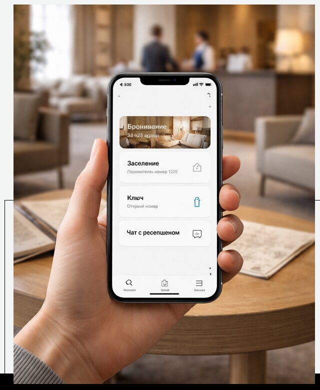 Мобильное приложение для гостей отеля в Губкине, управление сервисом